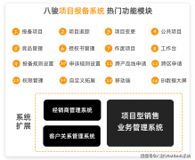 八骏：非标设备制制企业项目报备软件的功能拆